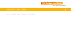 Desktop Screenshot of cdu-sinzig.de