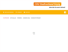 Tablet Screenshot of cdu-sinzig.de